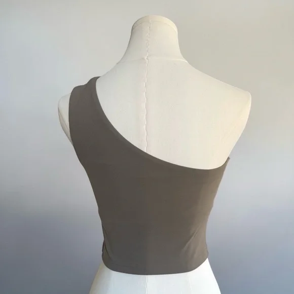 Lululemon Women’s One-Shoulder Cropped Sports Bra in Taupe! Size 2! - Picture 5 of 7